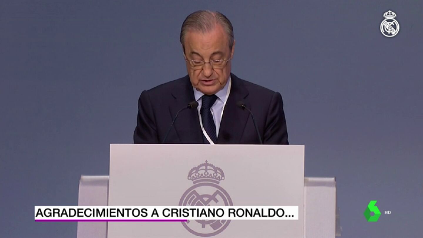 Florentino: "Cristiano ha sido un referente, digno sucesor de Alfredo Di St&eacute;fano"