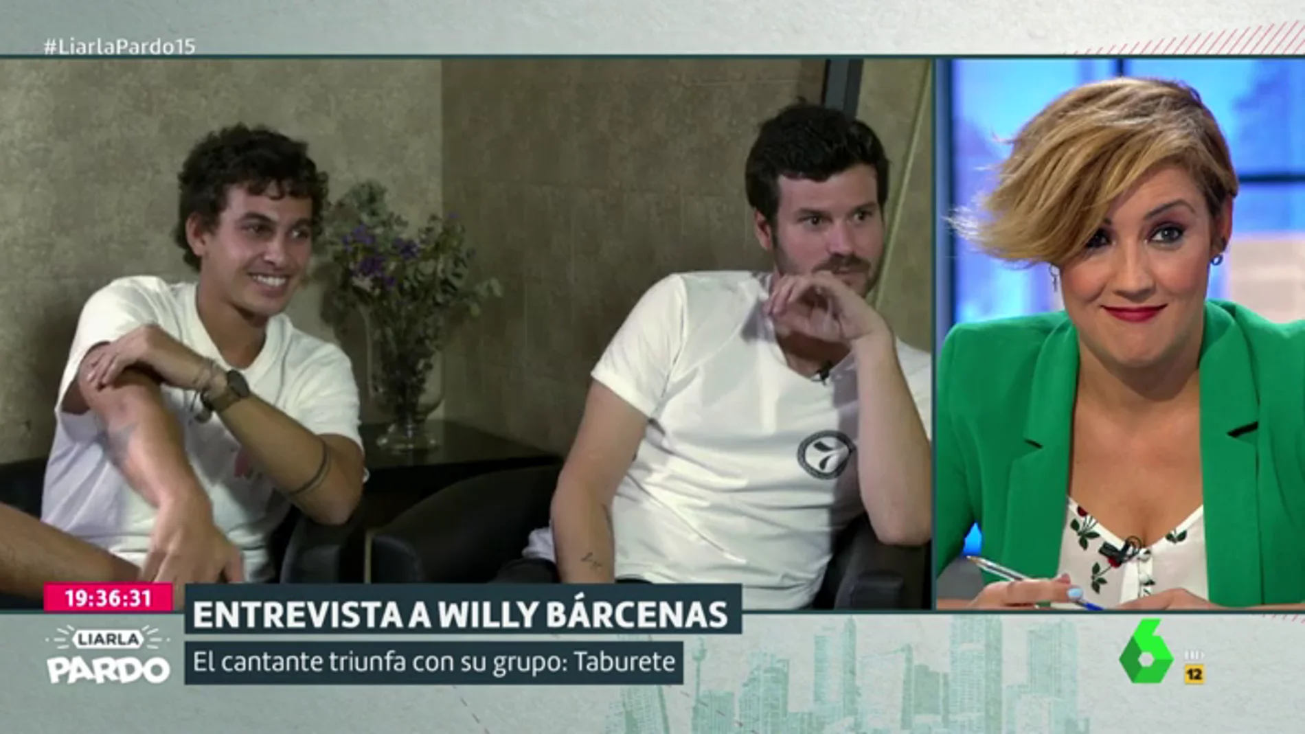 Cristina Pardo, a Willy Bárcenas: "Agradezco hacer esta entrevista sentada porque habitualmente iba correteando detrás de tu padre"