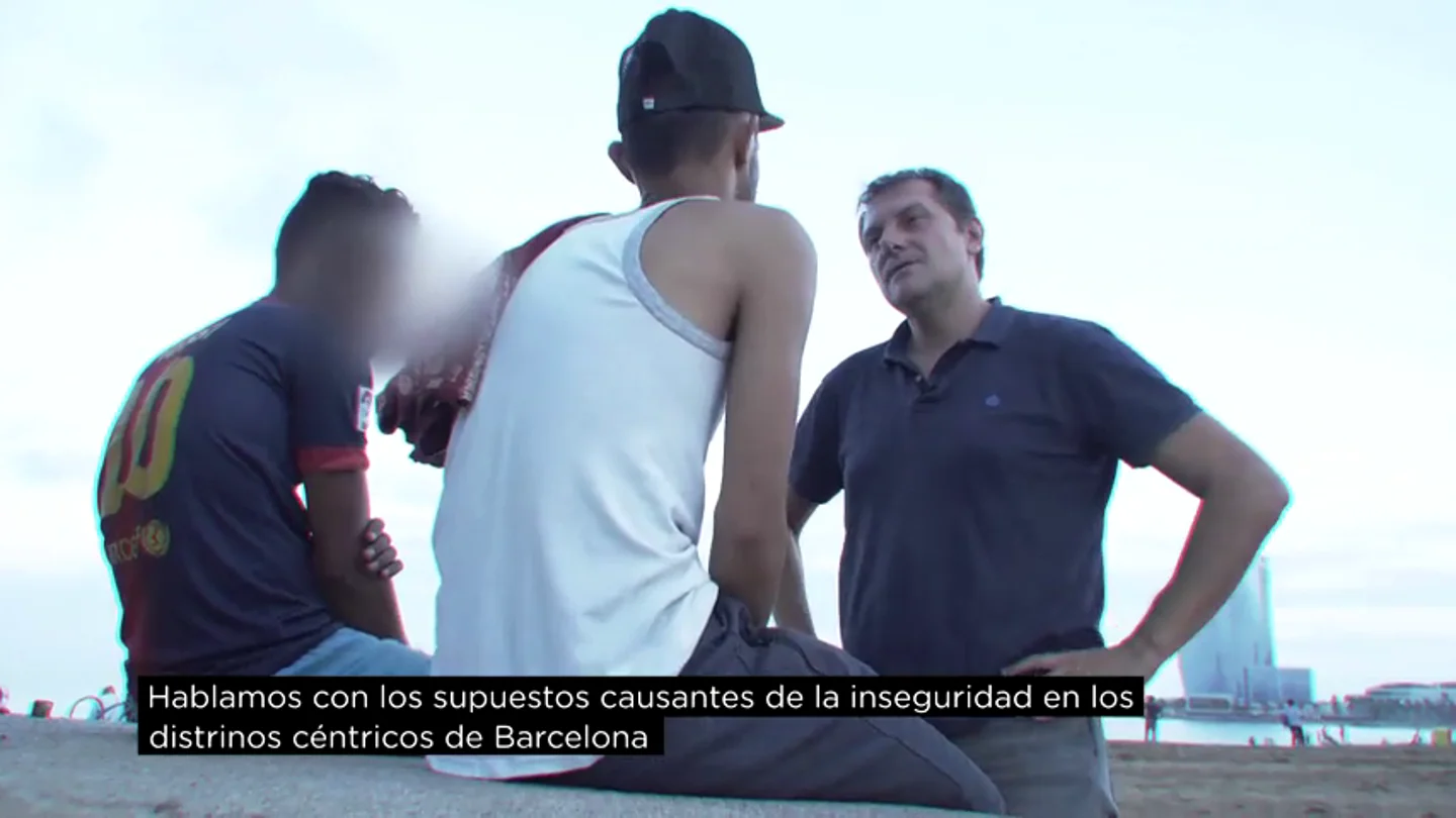 Jóvenes acusados de robar en Barcelona Jóvenes acusados de robar en Barcelona