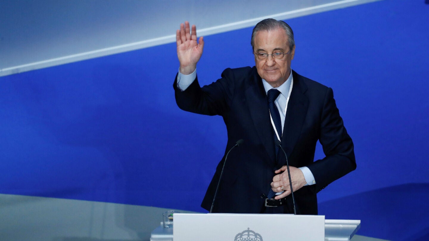 Florentino P&eacute;rez, en la Asamblea de socios compromisarios
