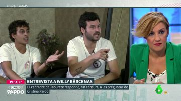 Antón Carreño, Willy Bárcenas y Cristina Pardo