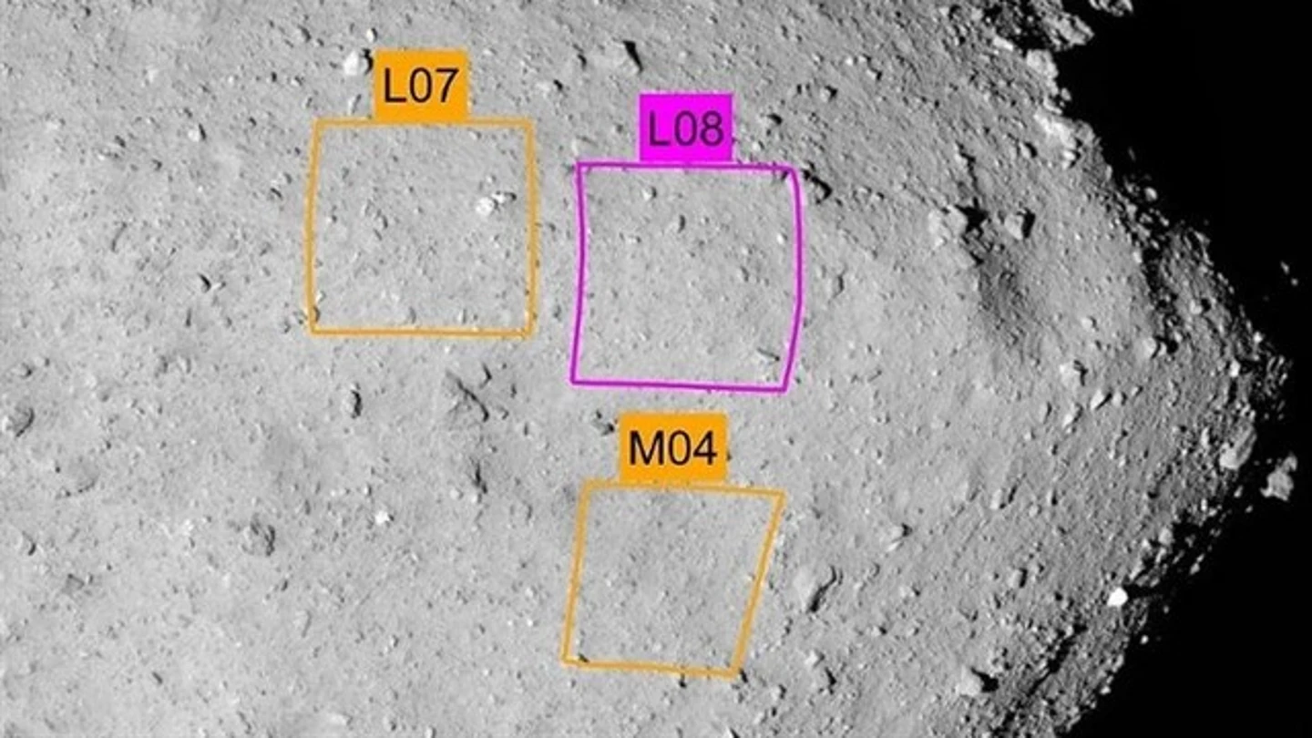 Imagen del aterrizaje en un asteroide Imagen del aterrizaje en un asteroide