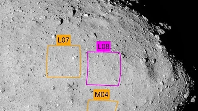 Imagen del aterrizaje en un asteroide