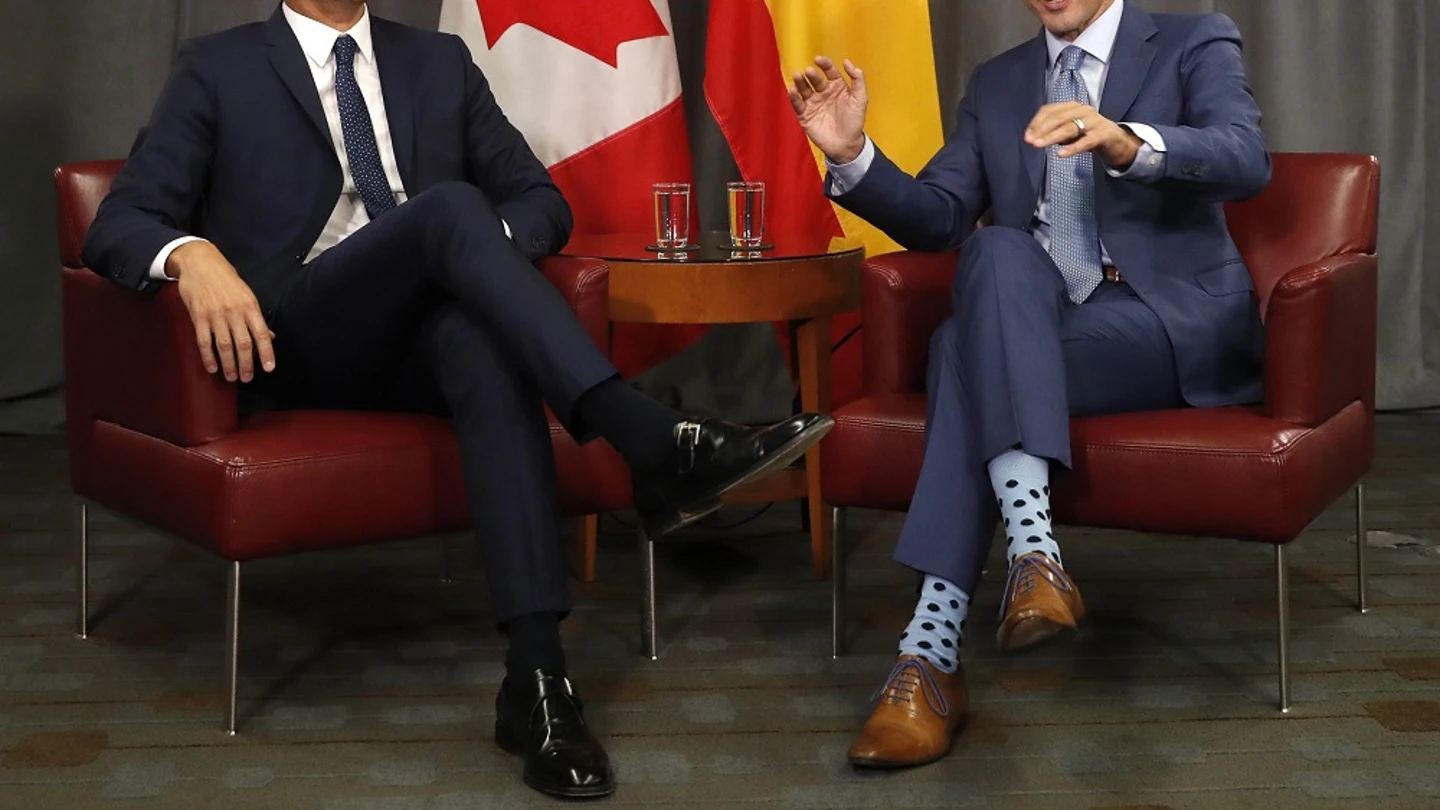 Pedro Sánchez junto a Justin Trudeau Pedro Sánchez junto a Justin Trudeau