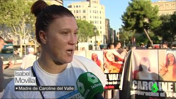 Manifestación en Barcelona por Caroline del Valle, desaparecida en 2015: "Que la busquen. Una niña no desaparece"