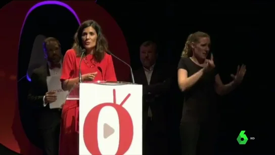 La periodista María Llapart recoge el premio 'Aquí TV' La periodista María Llapart recoge el premio 'Aquí TV'