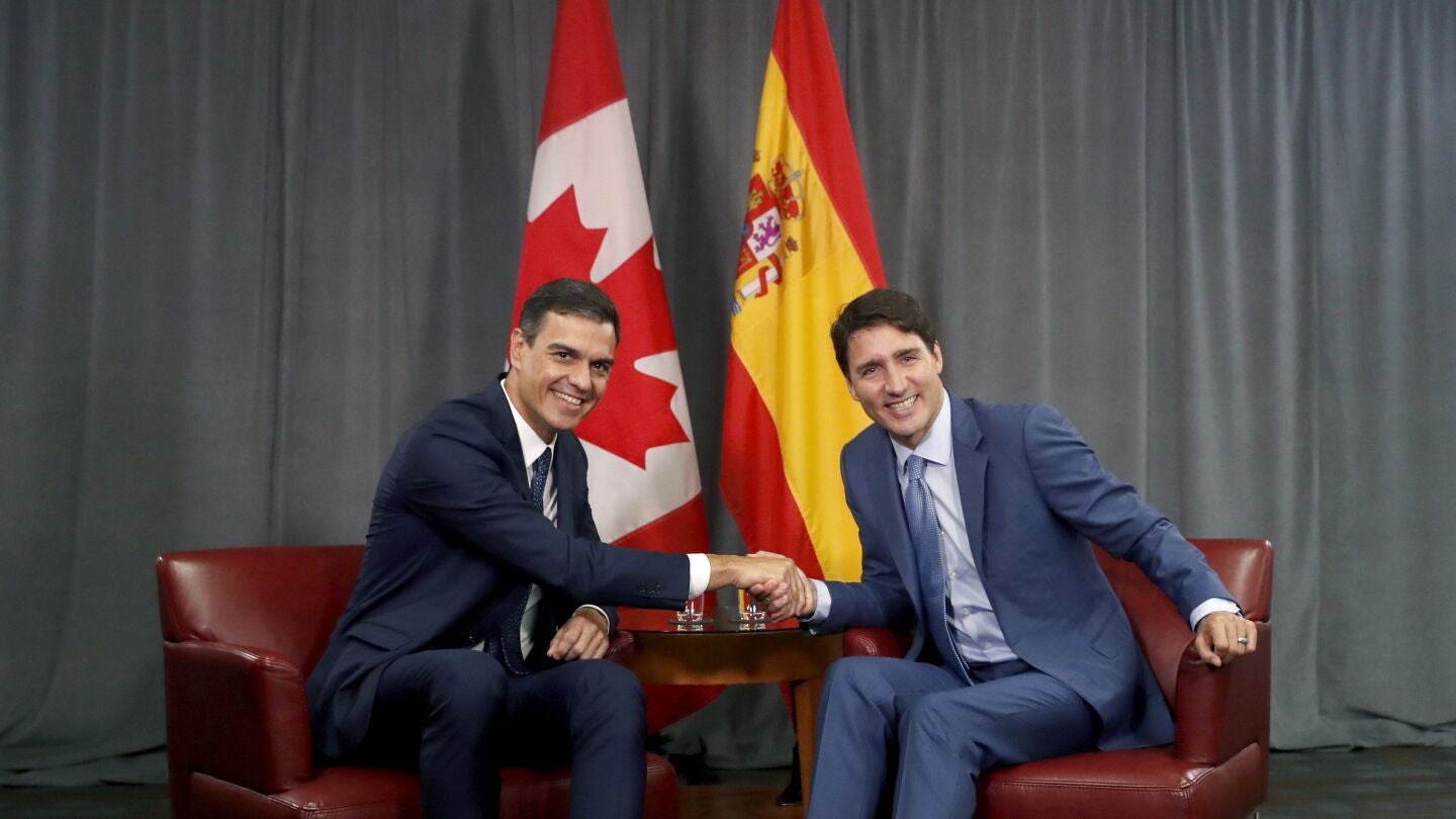 Pedro S&aacute;nchez y Justin Trudeau