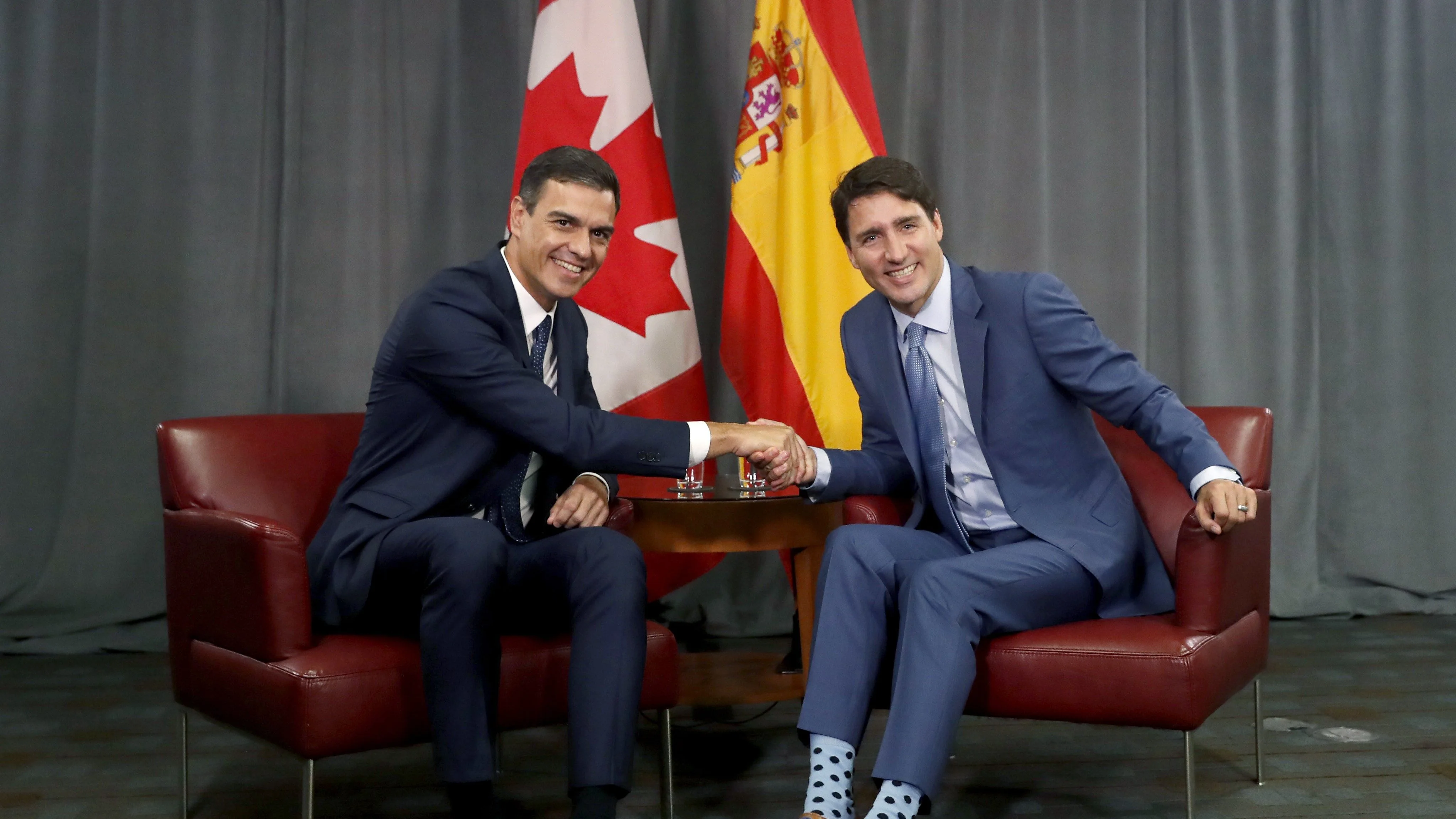 Pedro Sánchez y Justin Trudeau