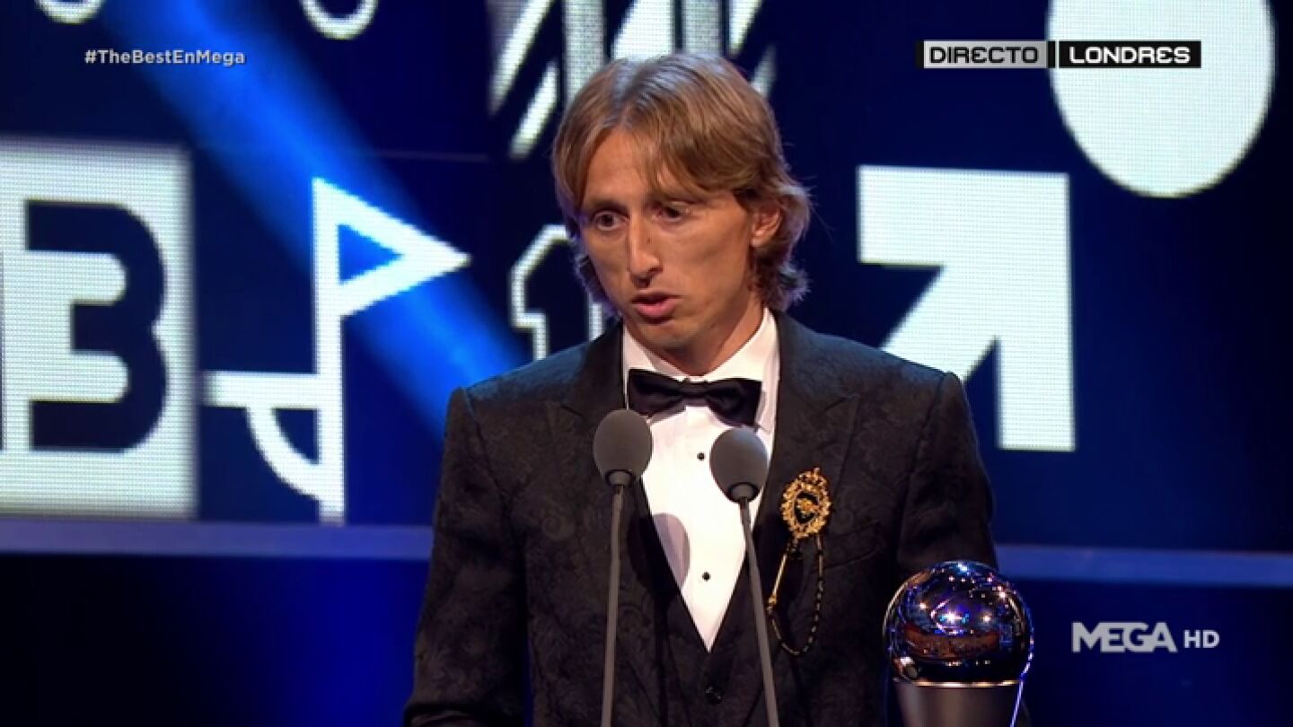 Luka Modric gana el premio The Best a mejor jugador del a&ntilde;o