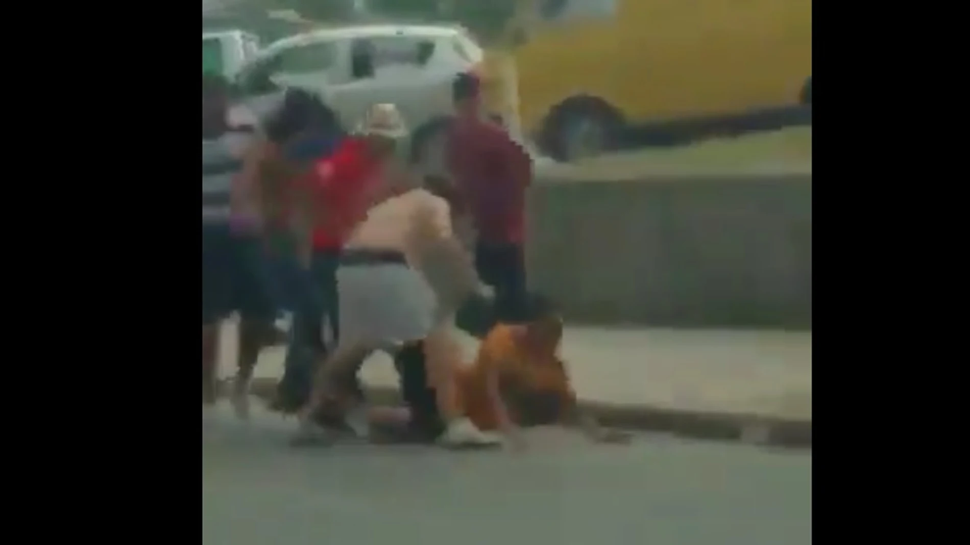 Momento de la grave agresión en Monterrey