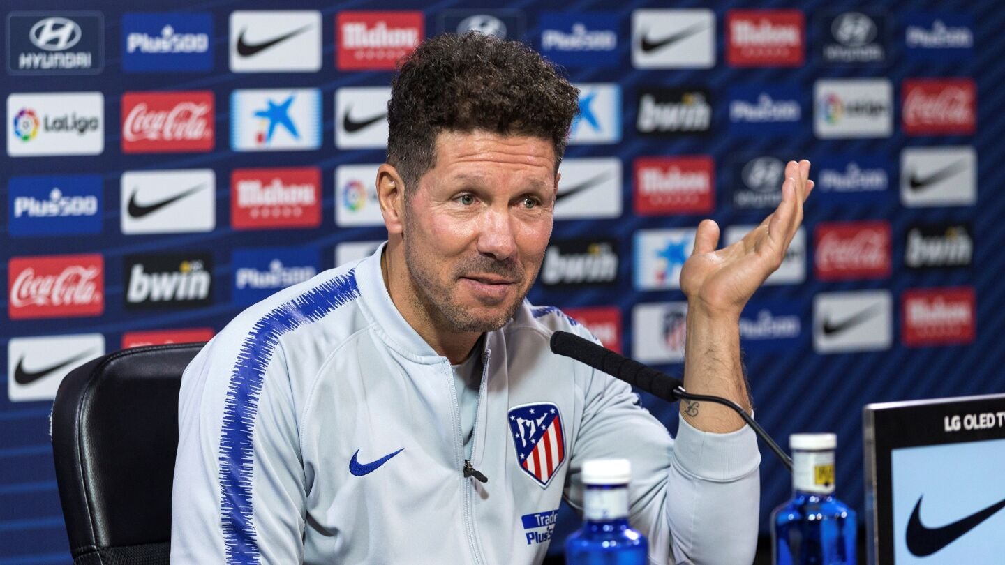Simeone, en rueda de prensa