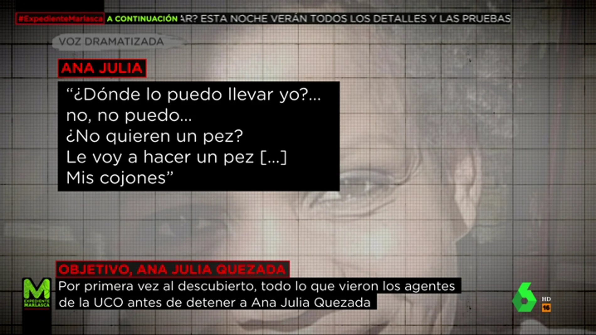 Las grabaciones a Ana Julia Quezada cuando trasladaba a Gabriel: "¿No quieren un pez? Les voy a hacer un pez... mis cojones"