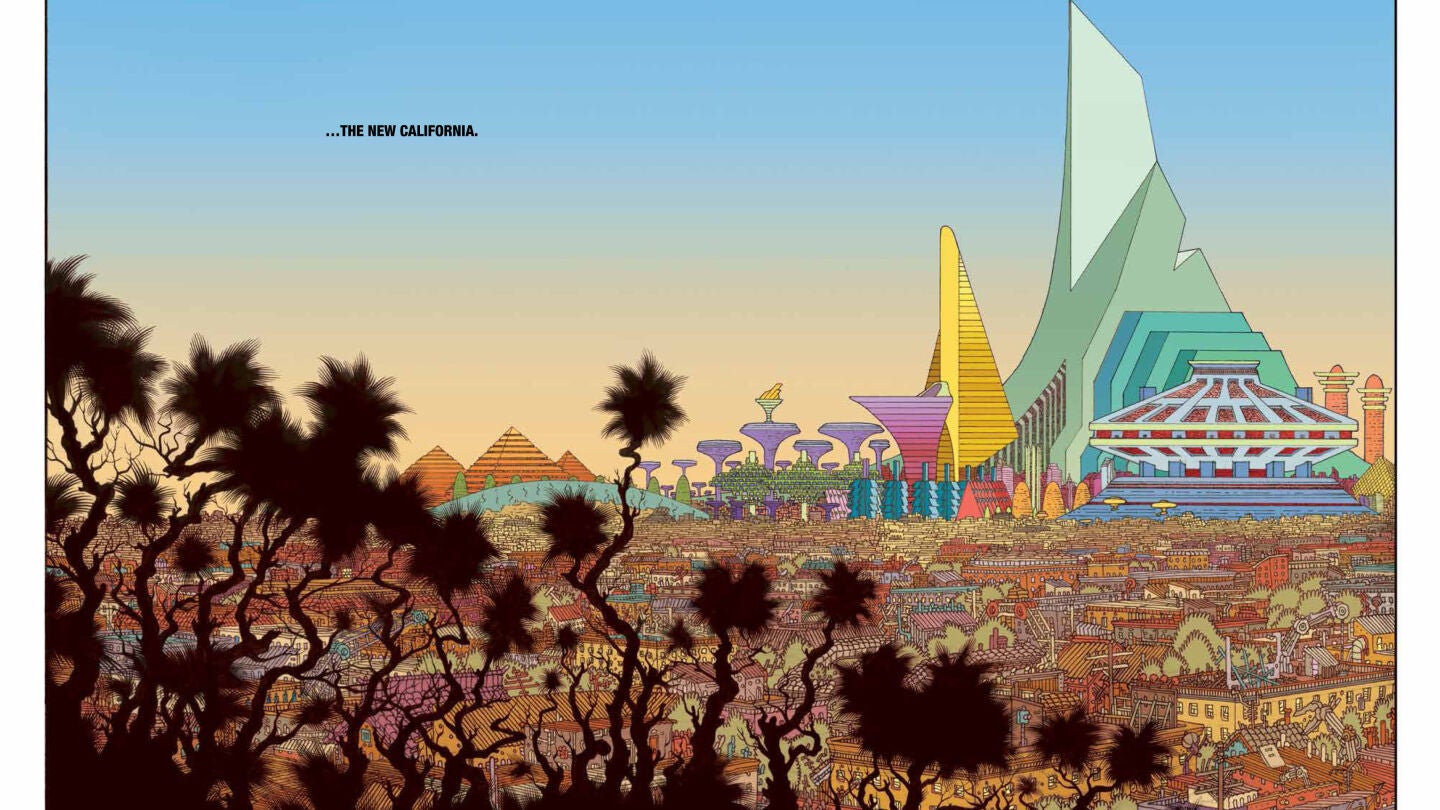 Vi&ntilde;eta del c&oacute;mic 'New world', de Ales Kot y Tradd Moore