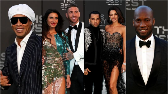 La alfombra verde de los premios 'The Best' La alfombra verde de los premios 'The Best'