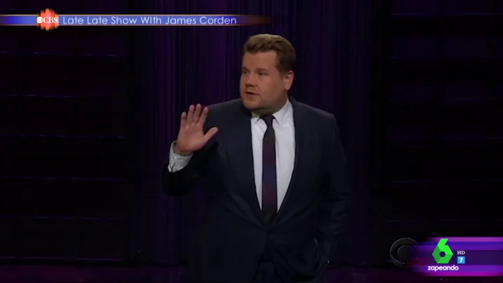James Corden ridiculiza a Donald Trump en un monólogo James Corden ridiculiza a Donald Trump en un monólogo