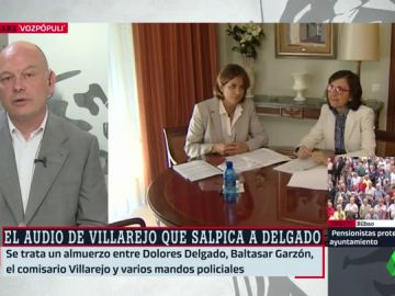El análisis de Gabriel Sanz sobre los audios de Delgado y Villarejo: "El problema es que dijo que no lo conocía" El análisis de Gabriel Sanz sobre los audios de Delgado y Villarejo: "El problema es que dijo que no lo conocía"