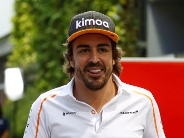 Fernando Alonso, en Singapur Fernando Alonso, en Singapur