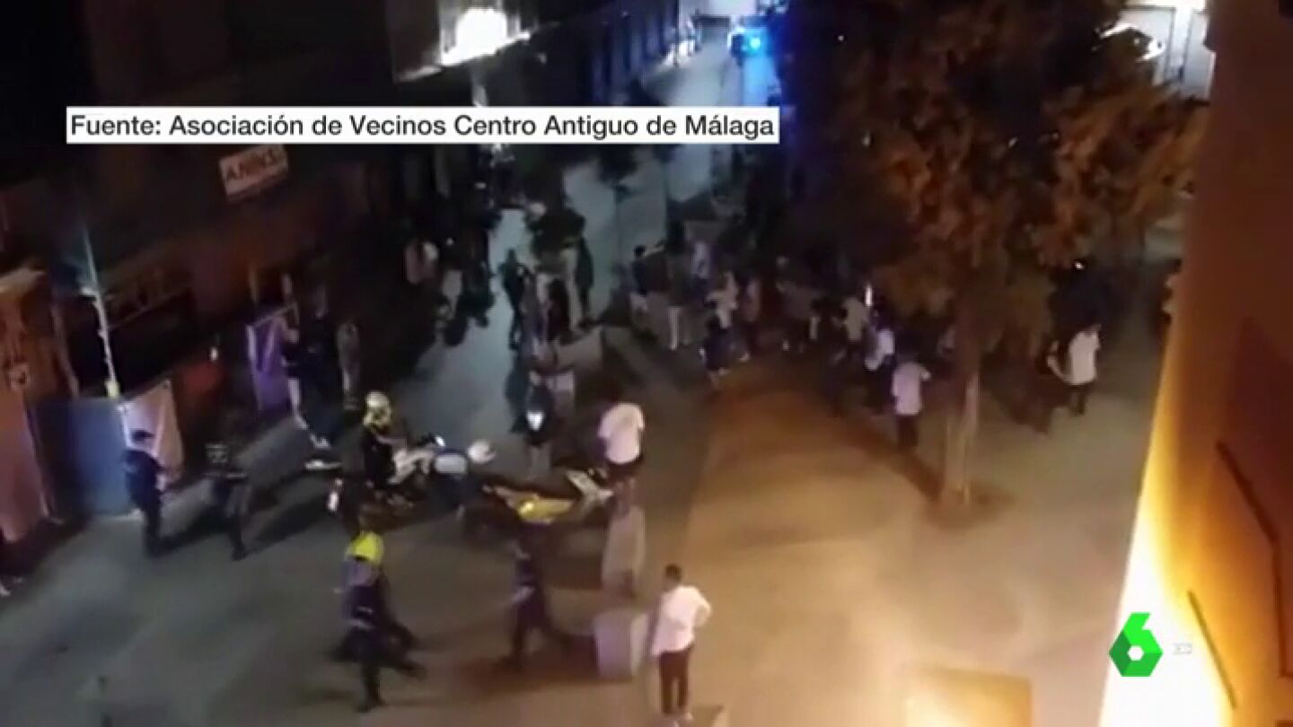 Una pelea multitudinaria se salda con cinco detenidos y tres polic&iacute;as heridos en M&aacute;laga