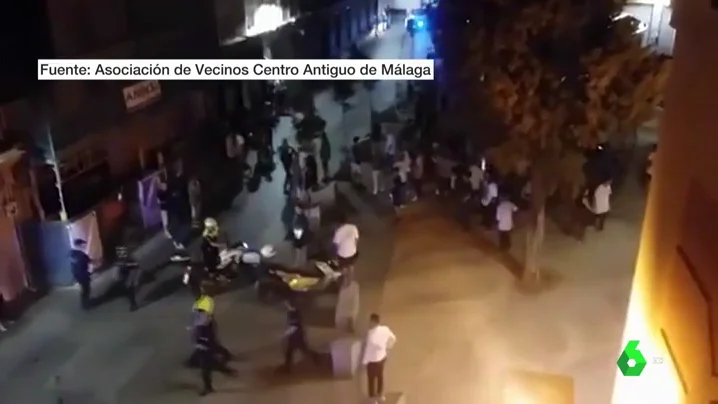 Una pelea multitudinaria se salda con cinco detenidos y tres policías heridos en Málaga