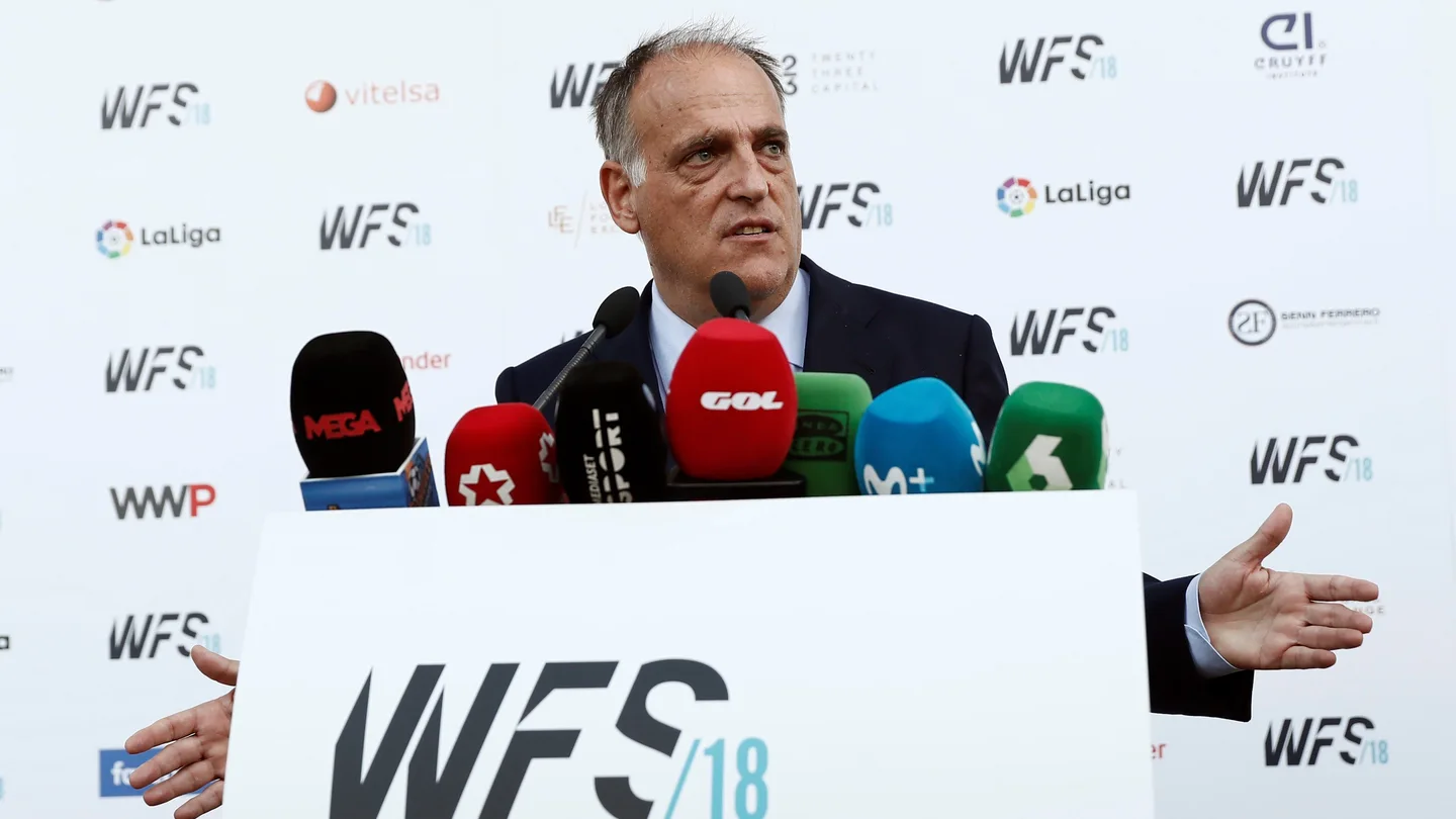 Javier Tebas comparece ante los medios Javier Tebas comparece ante los medios