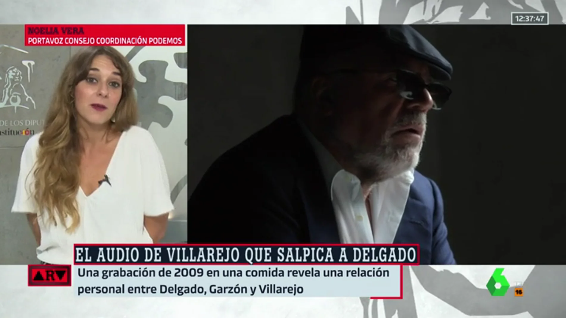 Noelia Vera, sobre los audios de Delgado con Villarejo: "Todo lo relacionado con este personaje siniestro es para investigarlo"