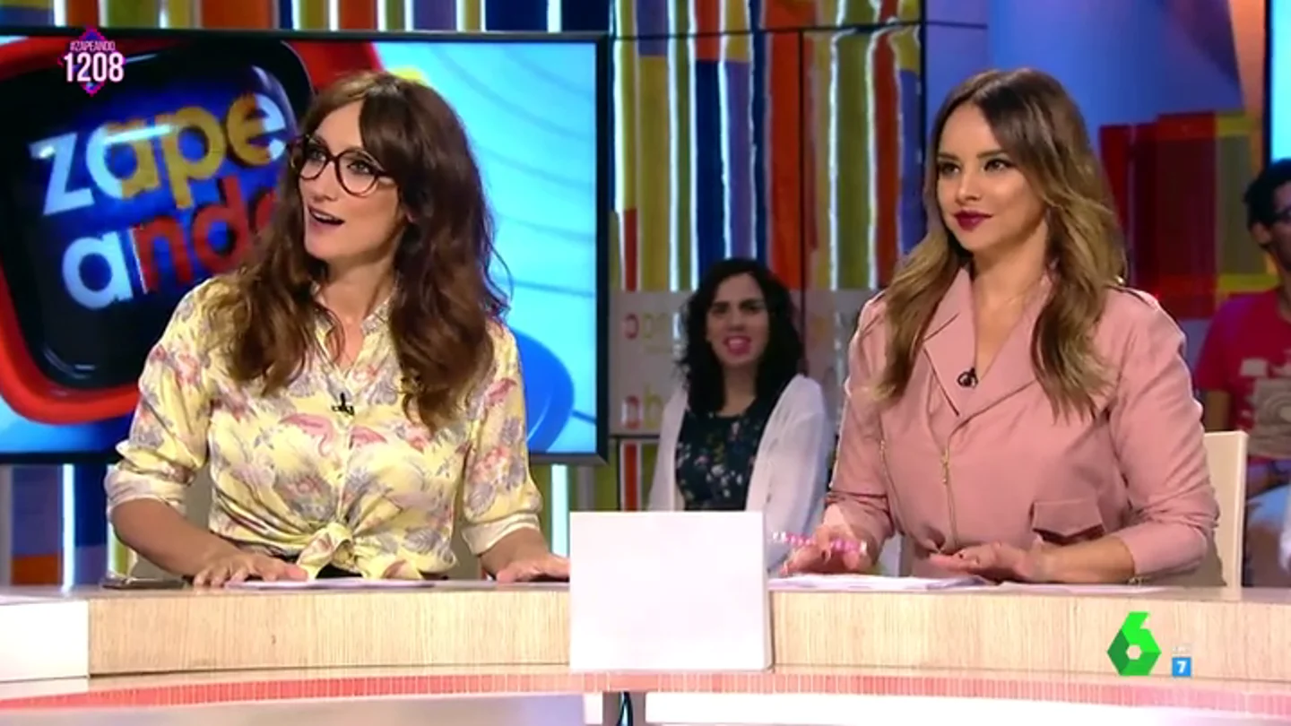 Chenoa y Ana Morgade sorprendidas por el corte de Frank Blanco Chenoa y Ana Morgade sorprendidas por el corte de Frank Blanco