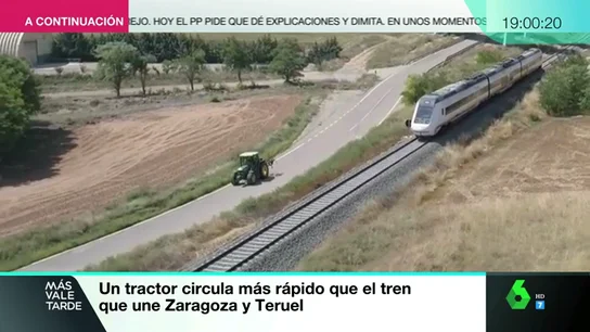 Cuando el AVE circula más lento que un tractor Cuando el AVE circula más lento que un tractor