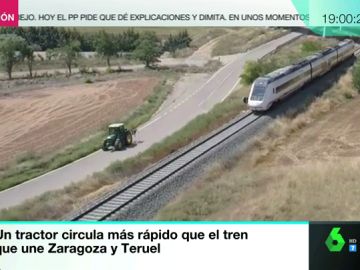 Cuando el AVE circula más lento que un tractor Cuando el AVE circula más lento que un tractor