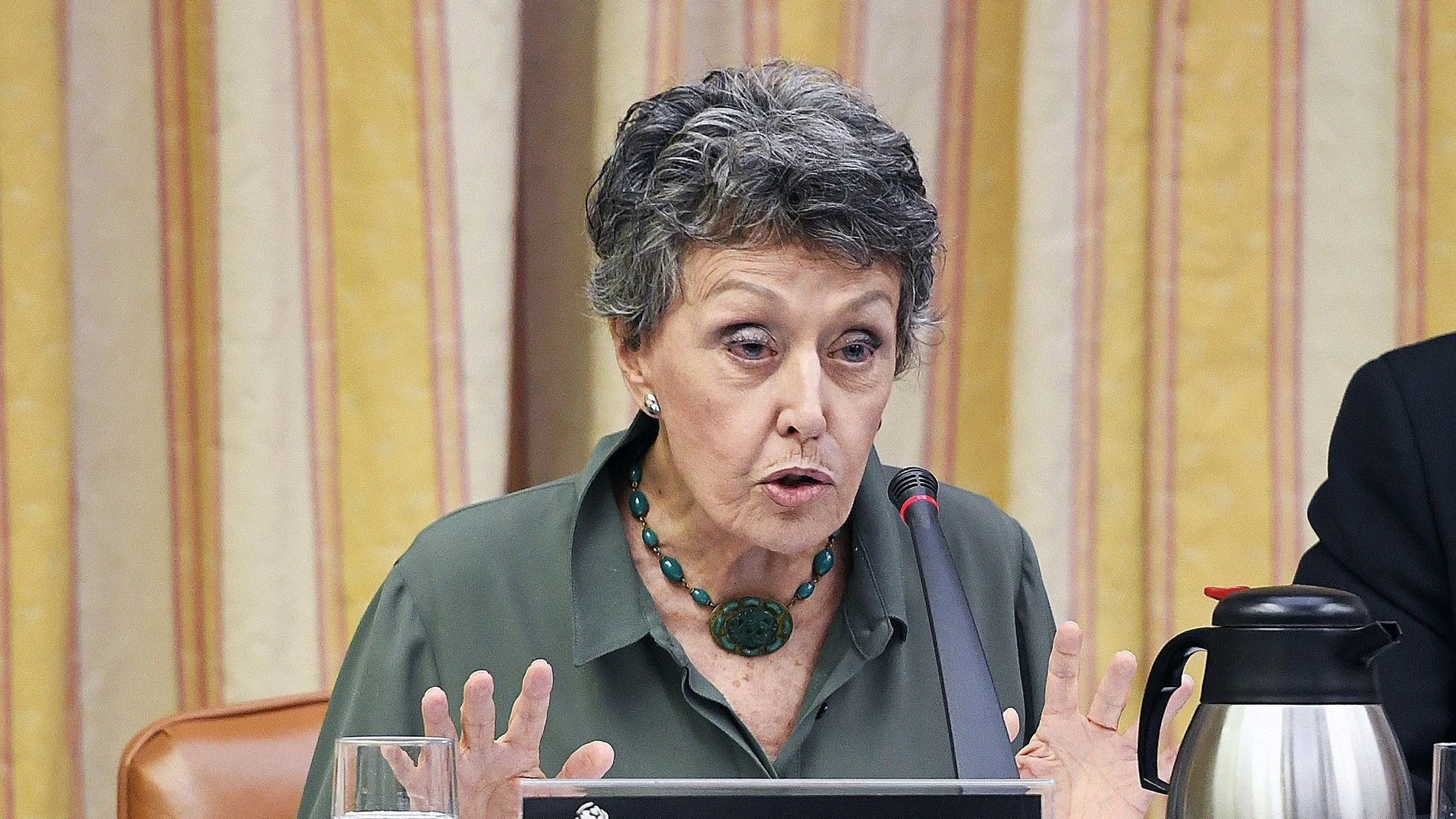 La administradora provisional única de la corporación RTVE, Rosa María Mateo