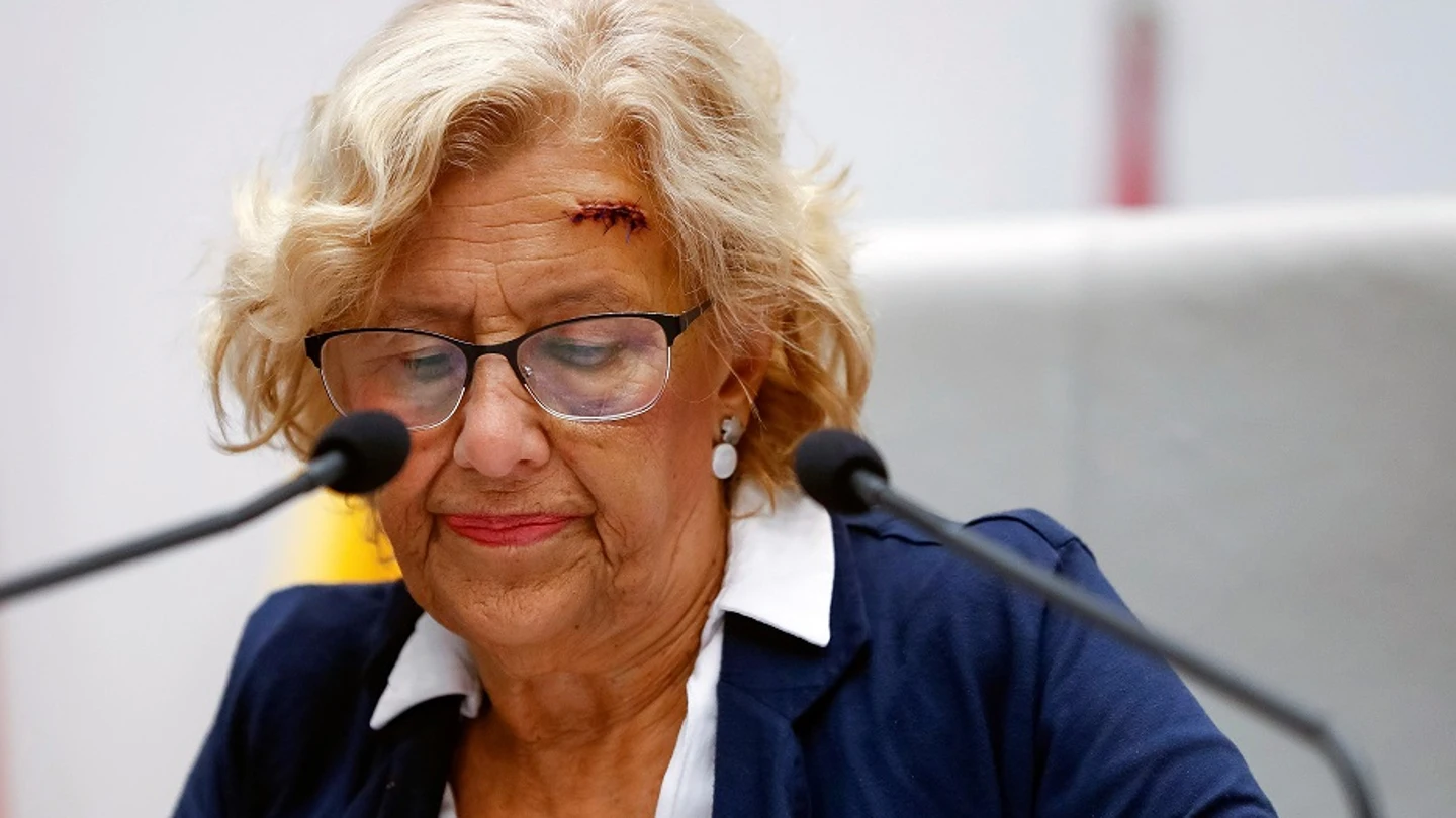 Carmena reaparece en el debate del estado de la ciudad de Madrid Carmena reaparece en el debate del estado de la ciudad de Madrid