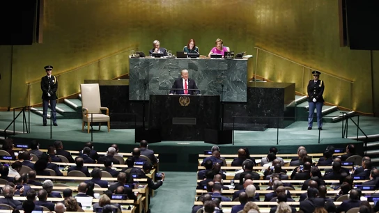 Donald Trump en la asamblea de las Naciones Unidas Donald Trump en la asamblea de las Naciones Unidas
