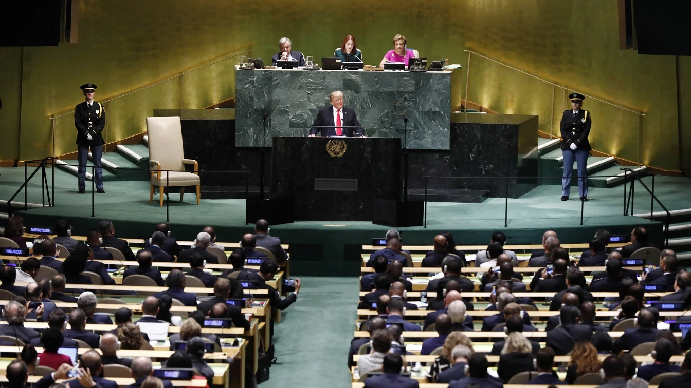 Donald Trump en la asamblea de las Naciones Unidas