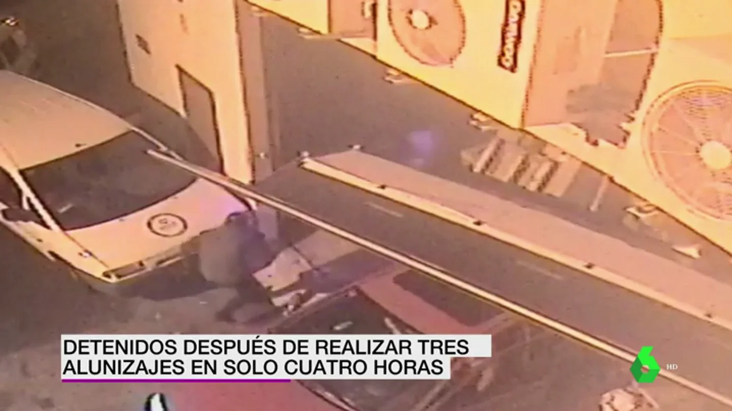 Tres detenidos después de realizar tres alunizajes en solo cuatro horas Tres detenidos después de realizar tres alunizajes en solo cuatro horas