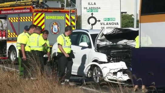Accidente de tráfico en Vilanova de Arousa Accidente de tráfico en Vilanova de Arousa