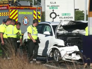 Accidente de tráfico en Vilanova de Arousa Accidente de tráfico en Vilanova de Arousa