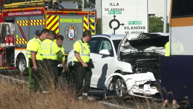 Accidente de tráfico en Vilanova de Arousa