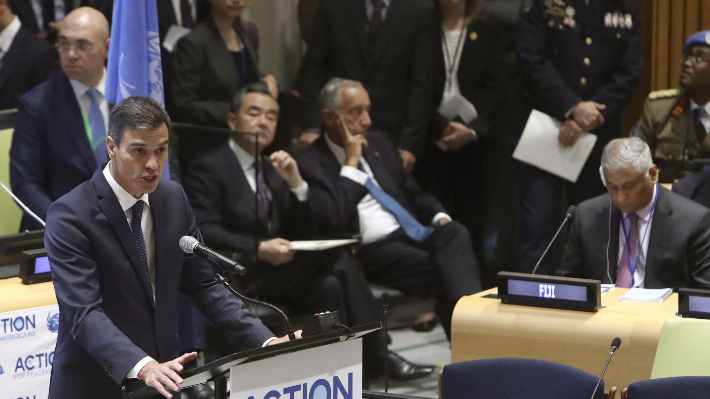 El presidente del Gobierno espa&ntilde;ol, Pedro S&aacute;nchez