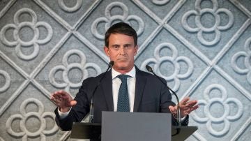 El exprimer ministro francés Manuel Valls en un acto