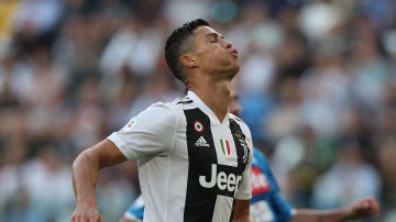 Cristiano Ronaldo, en un partido con la Juventus