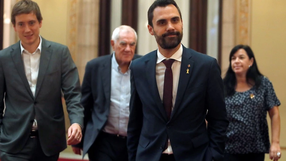 Roger Torrent en el Parlament