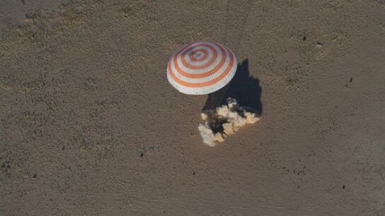 Aterrizaje de los astronautas