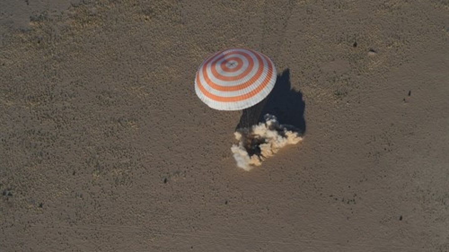 Aterrizaje de los astronautas