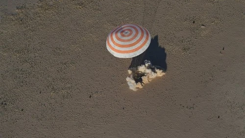 Aterrizaje de los astronautas