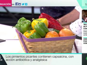 Una cesta de pimientos Una cesta de pimientos
