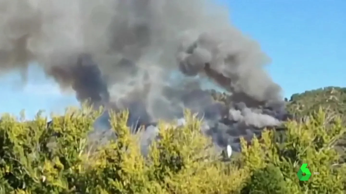 Imagen de un incendio declarado en Galicia Imagen de un incendio declarado en Galicia