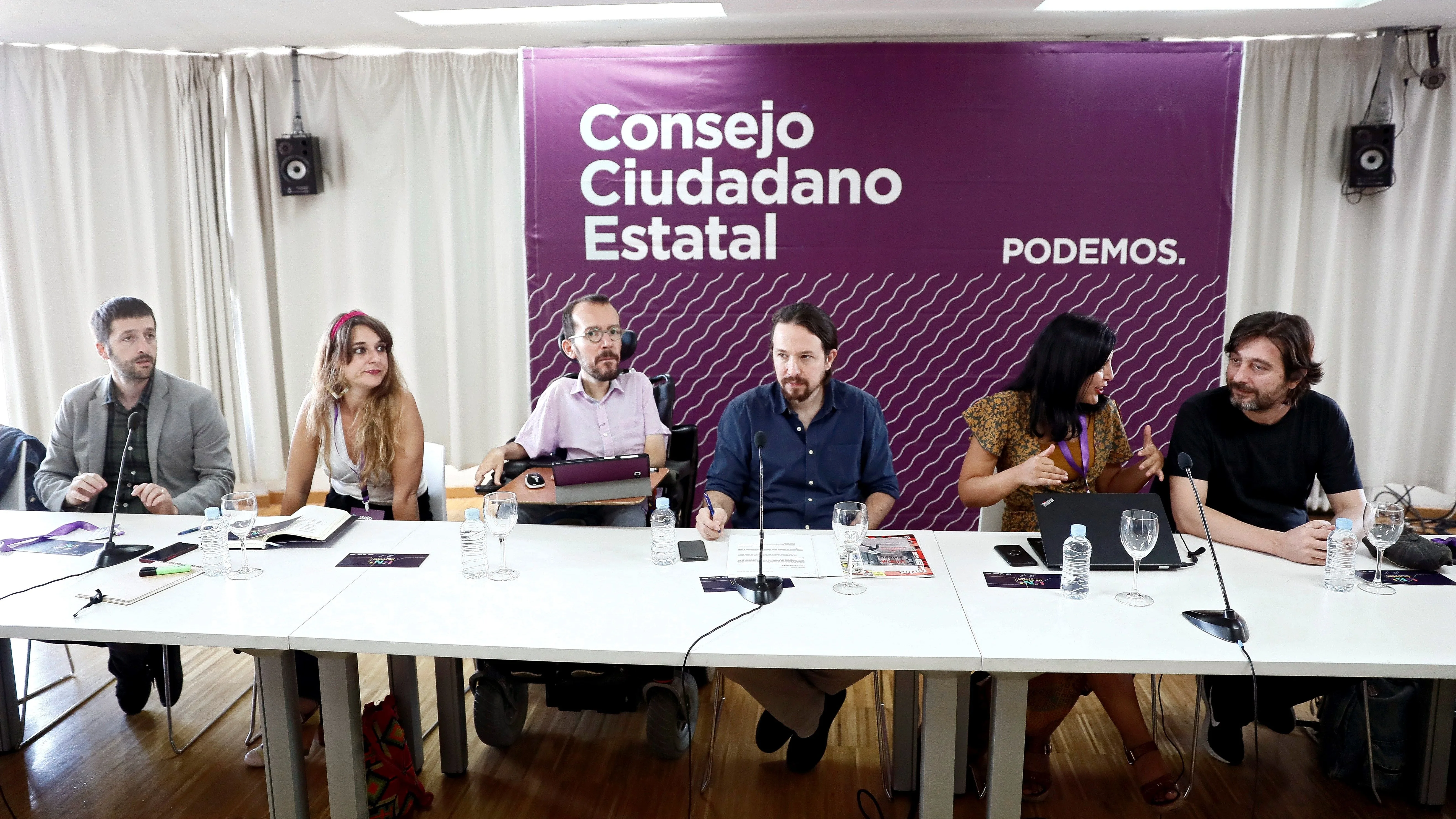 la reunión del Consejo Ciudadano Estatal de Podemos