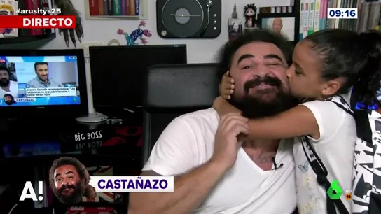 La lección de El Sevilla y su hija a Juanma Castaño La lección de El Sevilla y su hija a Juanma Castaño
