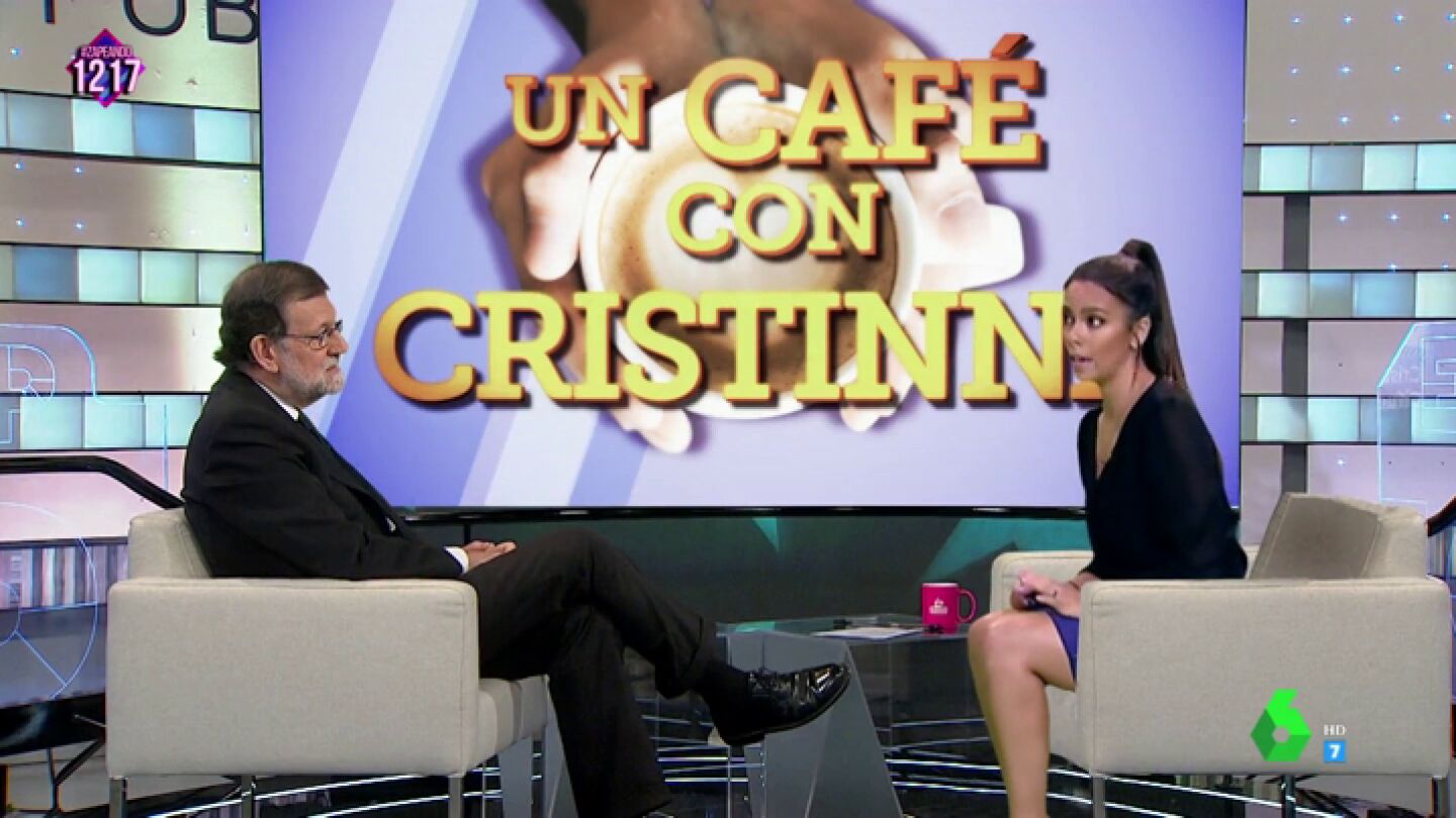 Cristina Pedroche "entrevista en exclusiva" a Mariano Rajoy "&iquest;Me la concede a m&iacute; porque cree que soy la mejor periodista de Espa&ntilde;a?"