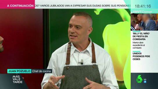 El chef Juan Pozuelo en M&aacute;s Vale Tarde