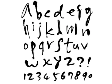 Letras escritas a mano Letras escritas a mano